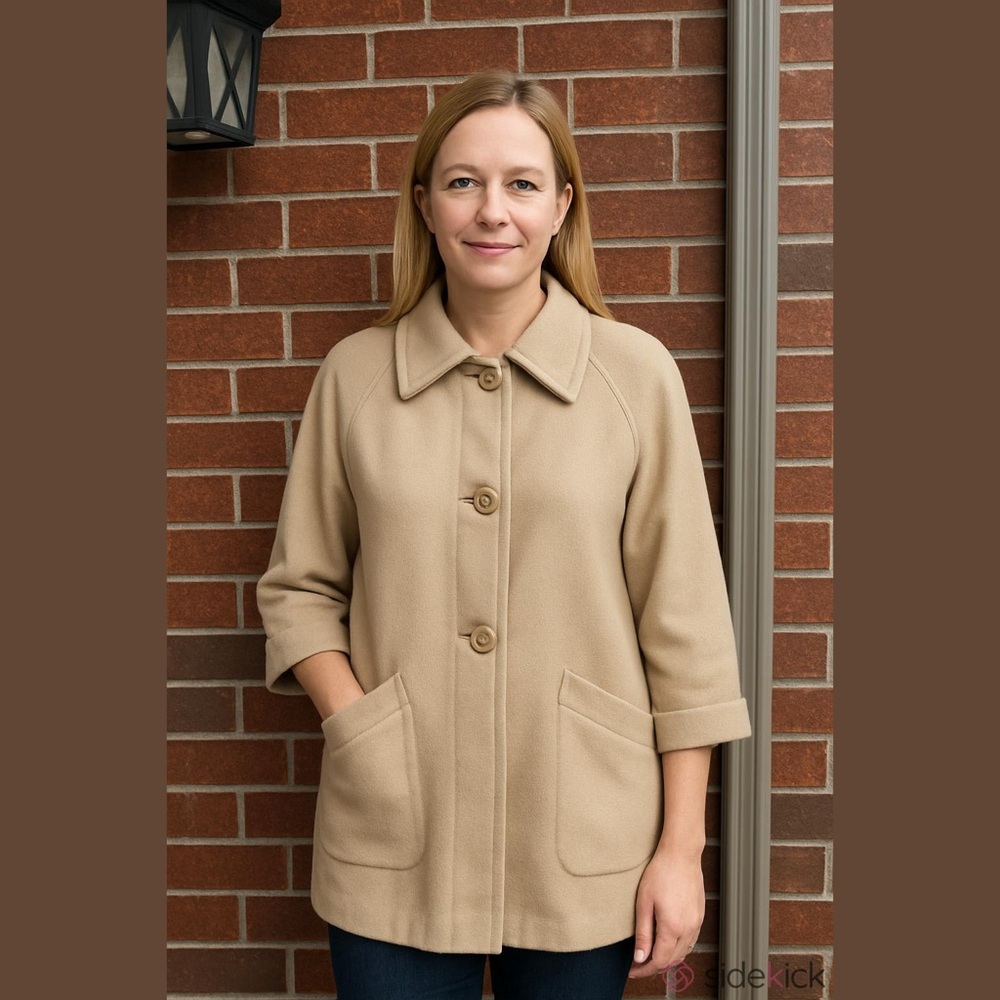 Camela Natural Wool Cecconi Italia Women’s Draped Coat